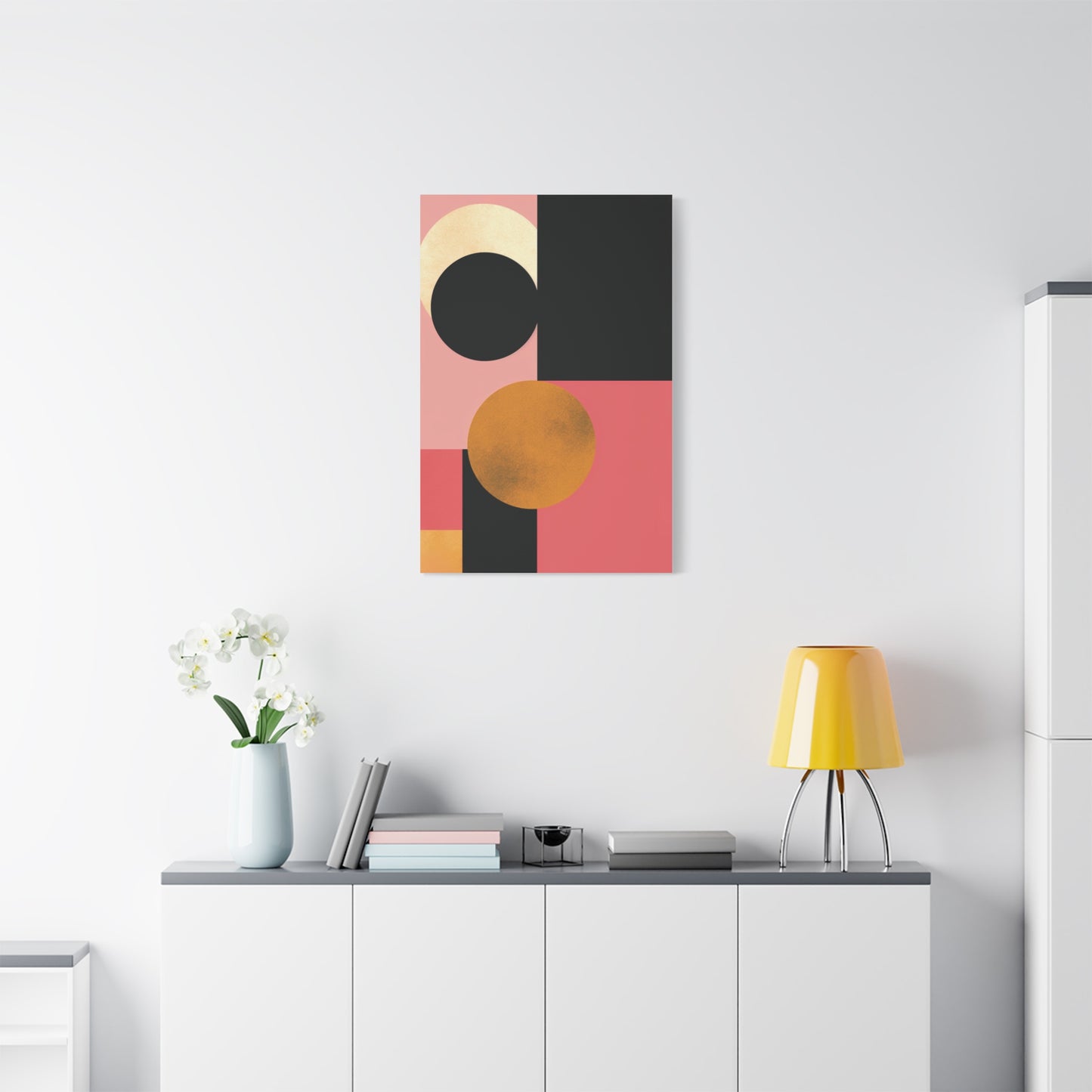 Golden Balance — Geometric Modern Wall Art
