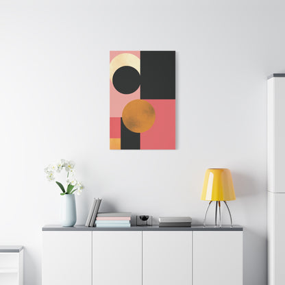 Golden Balance — Geometric Modern Wall Art