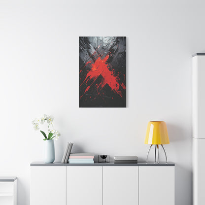 Scarlet Slash— Urban Modern Art Print