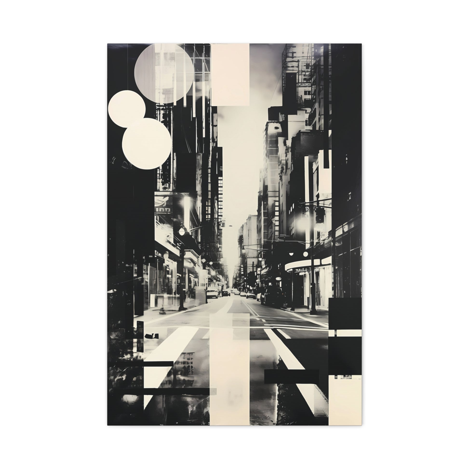 Urban Abstract Wall Art Canvas Print, Modern Home Decor