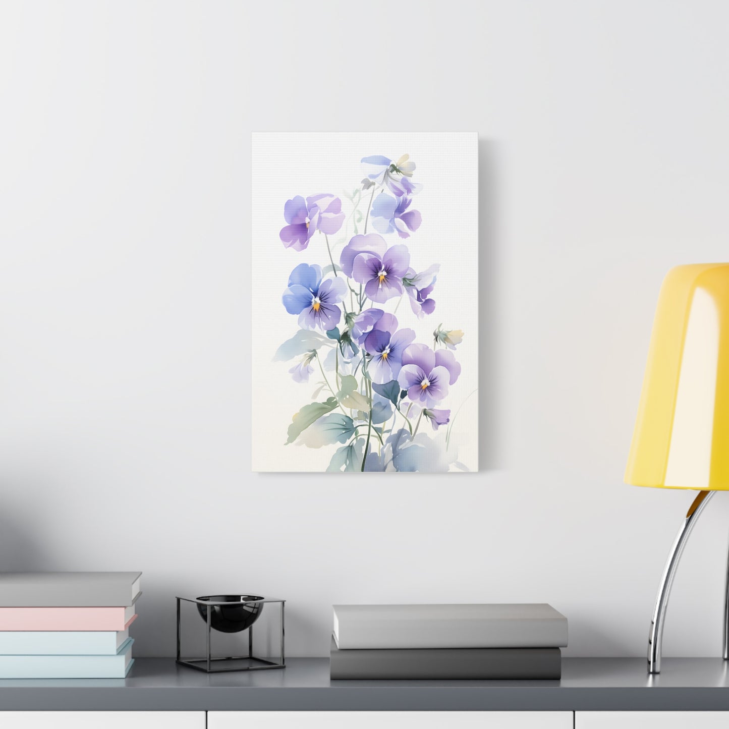 Delicate Spring Floral Art Print, Pastel Flower Wall Decor