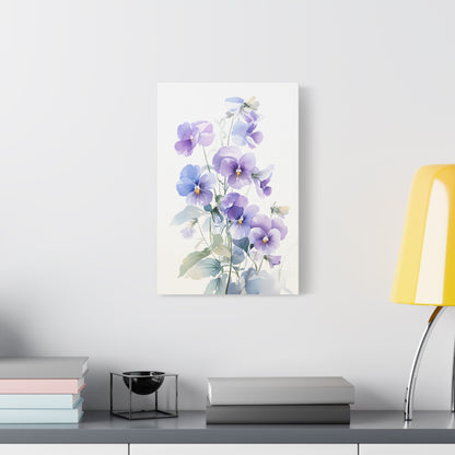 Delicate Spring Floral Art Print, Pastel Flower Wall Decor