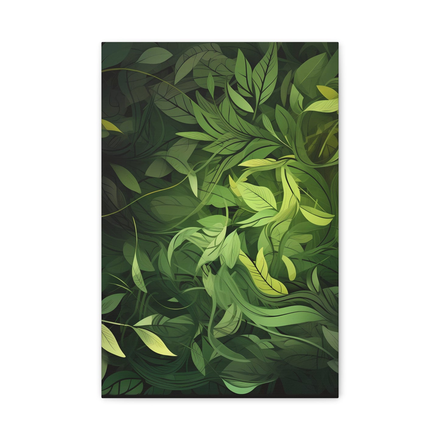 Verdant Dreams — Leafy Modern Nature Print