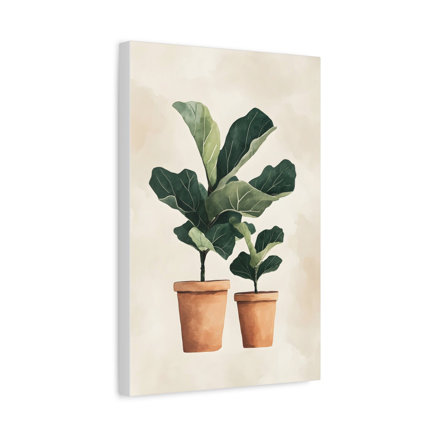 Botanical Wall Art Print, Fiddle Leaf Fig Canvas