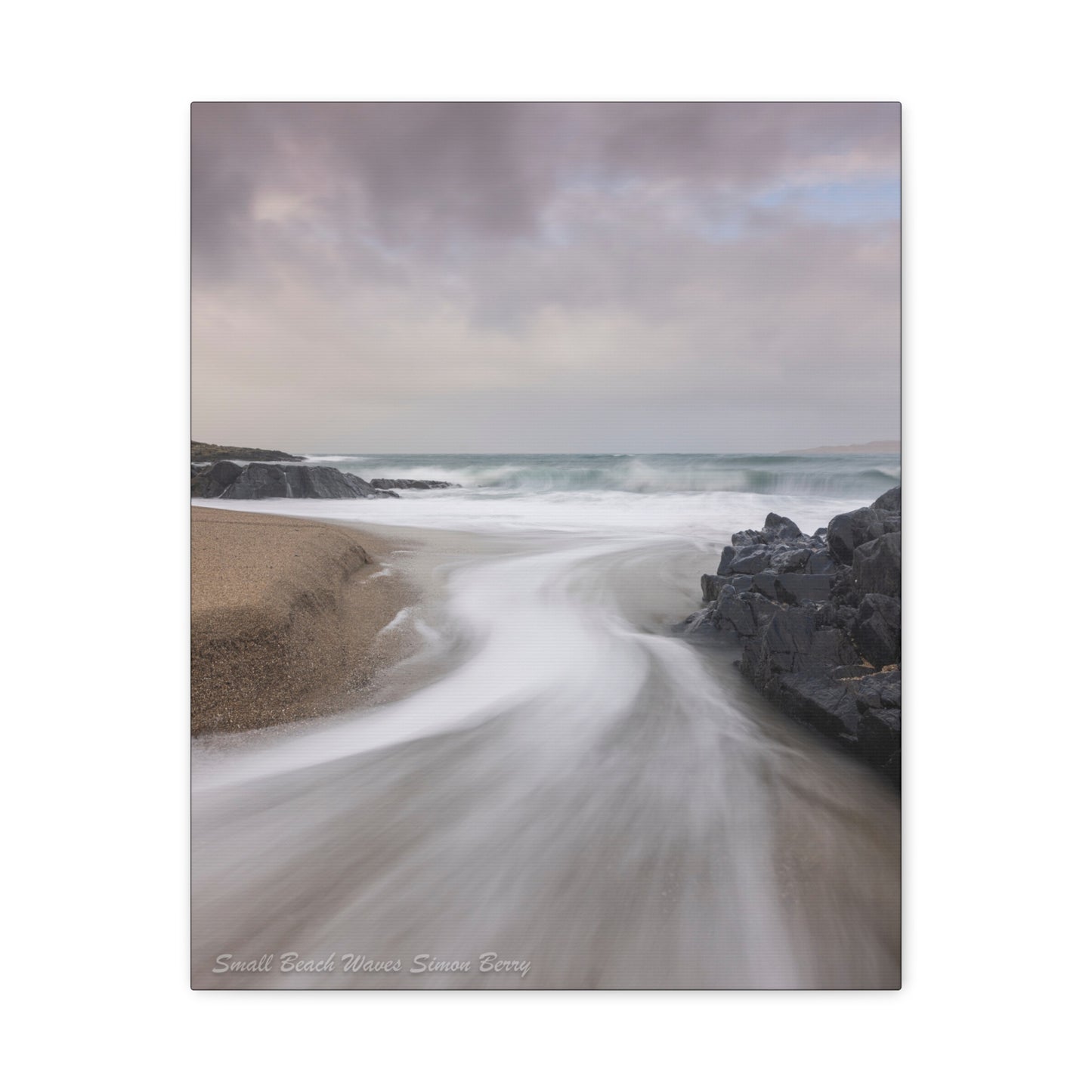 Waves in Motion on the Small Beach — By Photographer Simon Berry