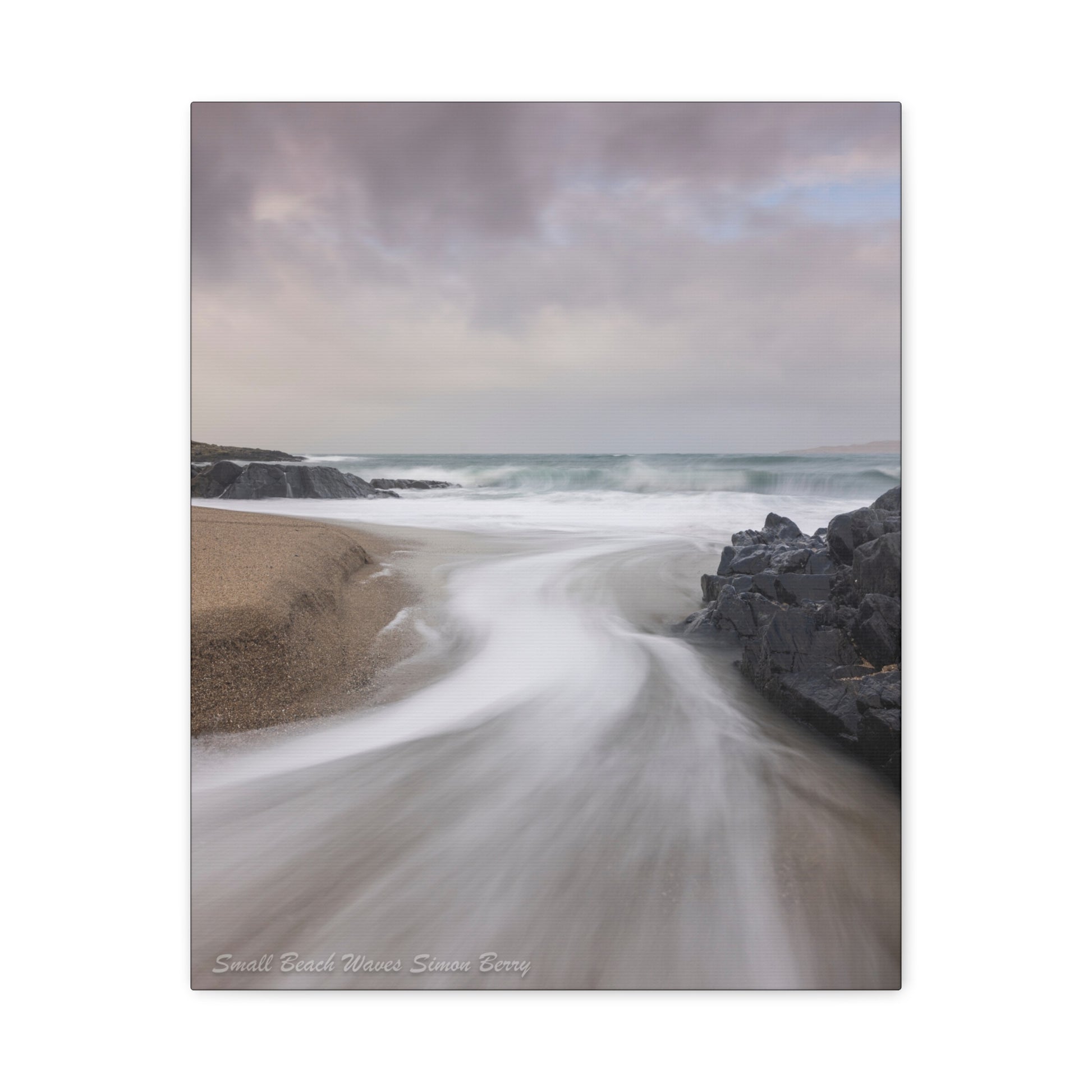 Waves in Motion on the Small Beach — By Photographer Simon Berry