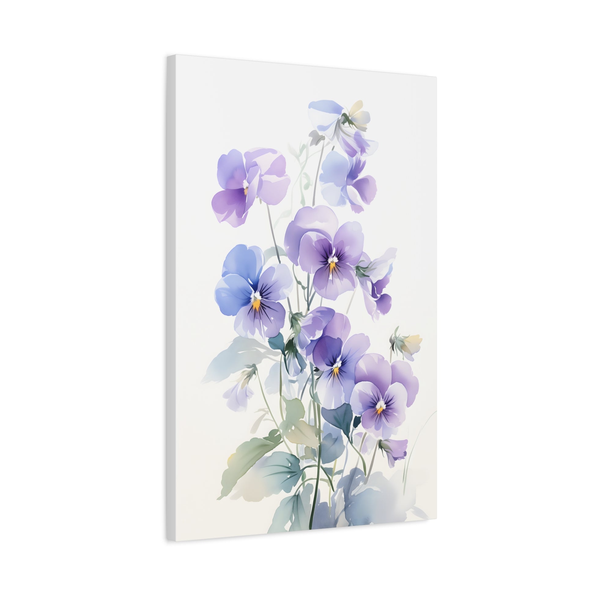 Delicate Spring Floral Art Print, Pastel Flower Wall Decor
