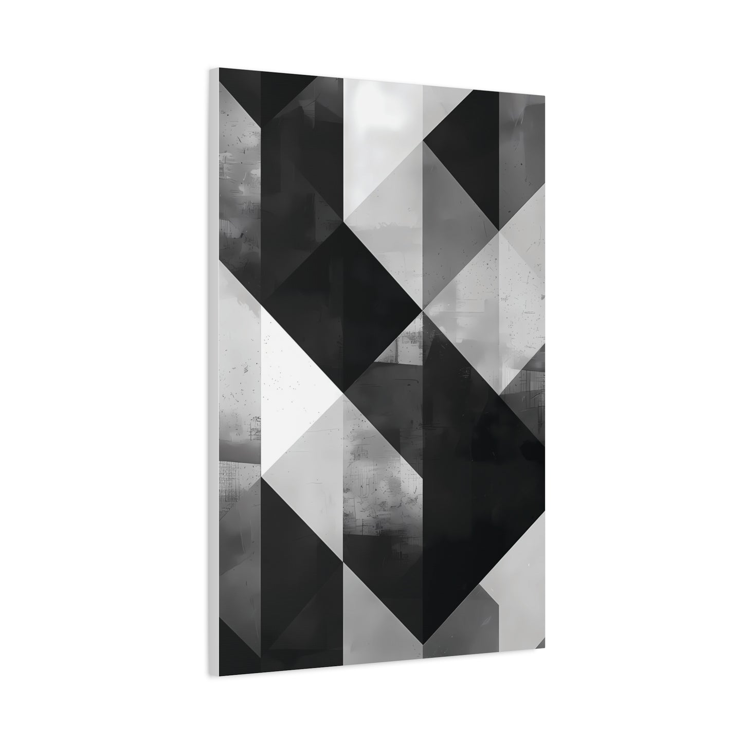 Architectural Balance — Monochrome Abstract Geometric Print