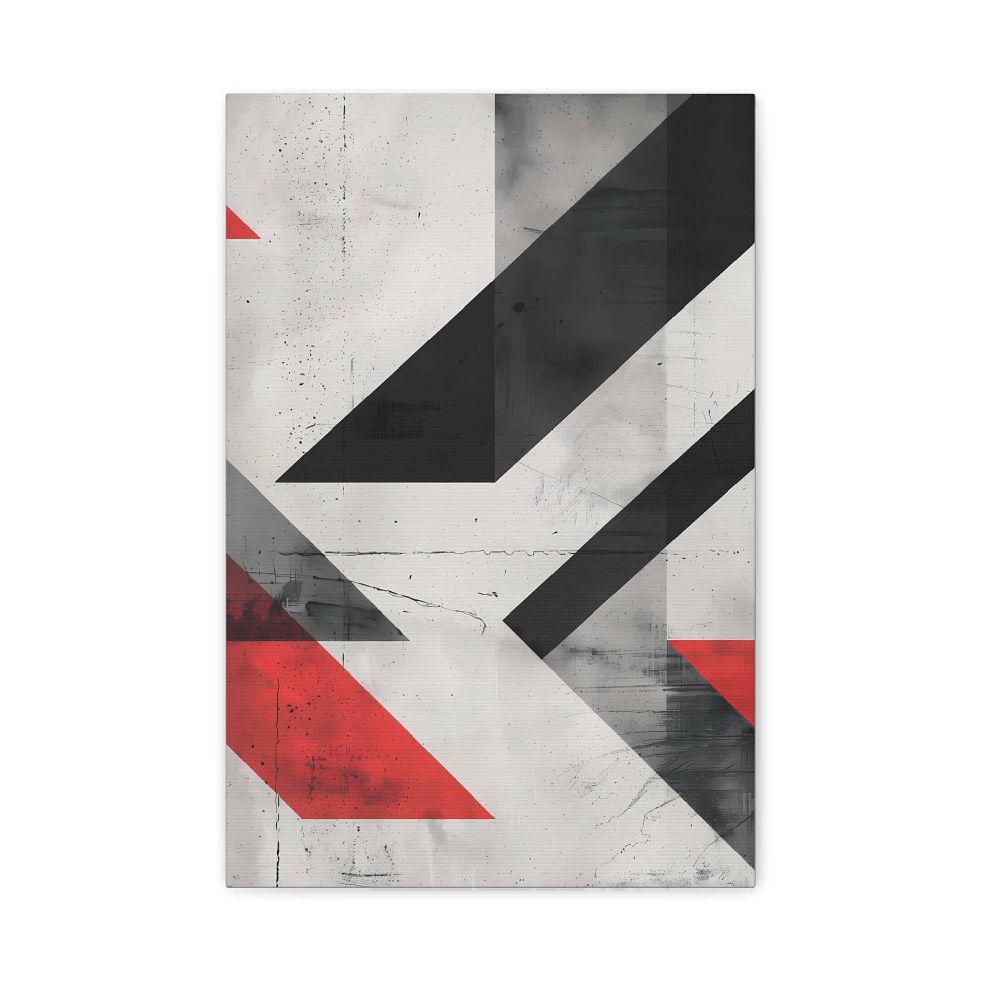 Industrial Arrows — Modern Black & Red Poster
