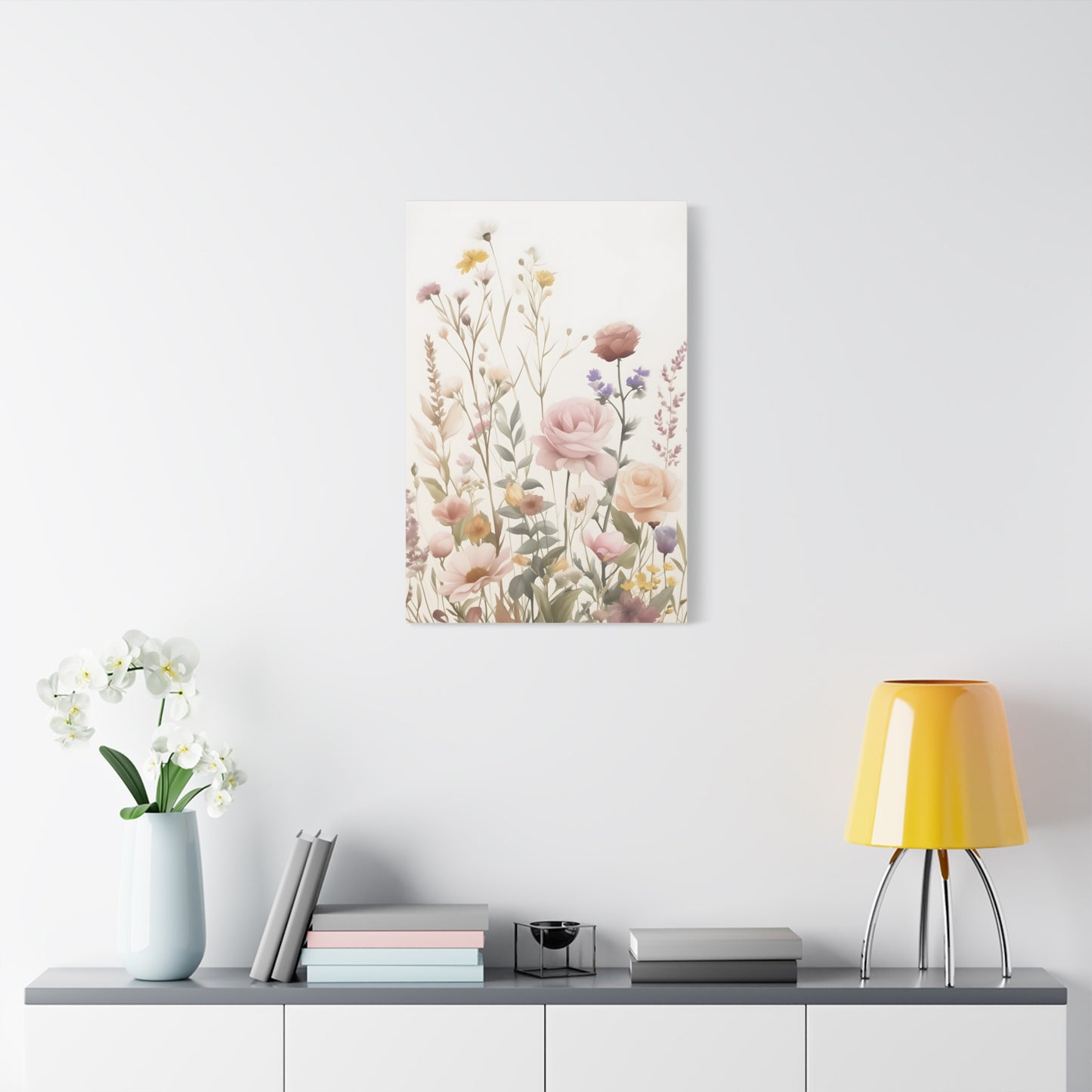 Floral Canvas Wall Art, Home Decor, Rustic Art