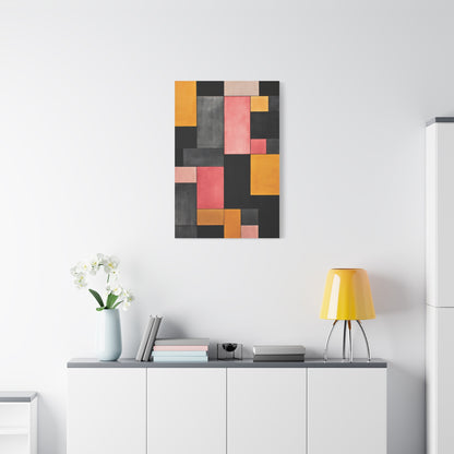 Modern Wall Art Print - Geometric Canvas Decor