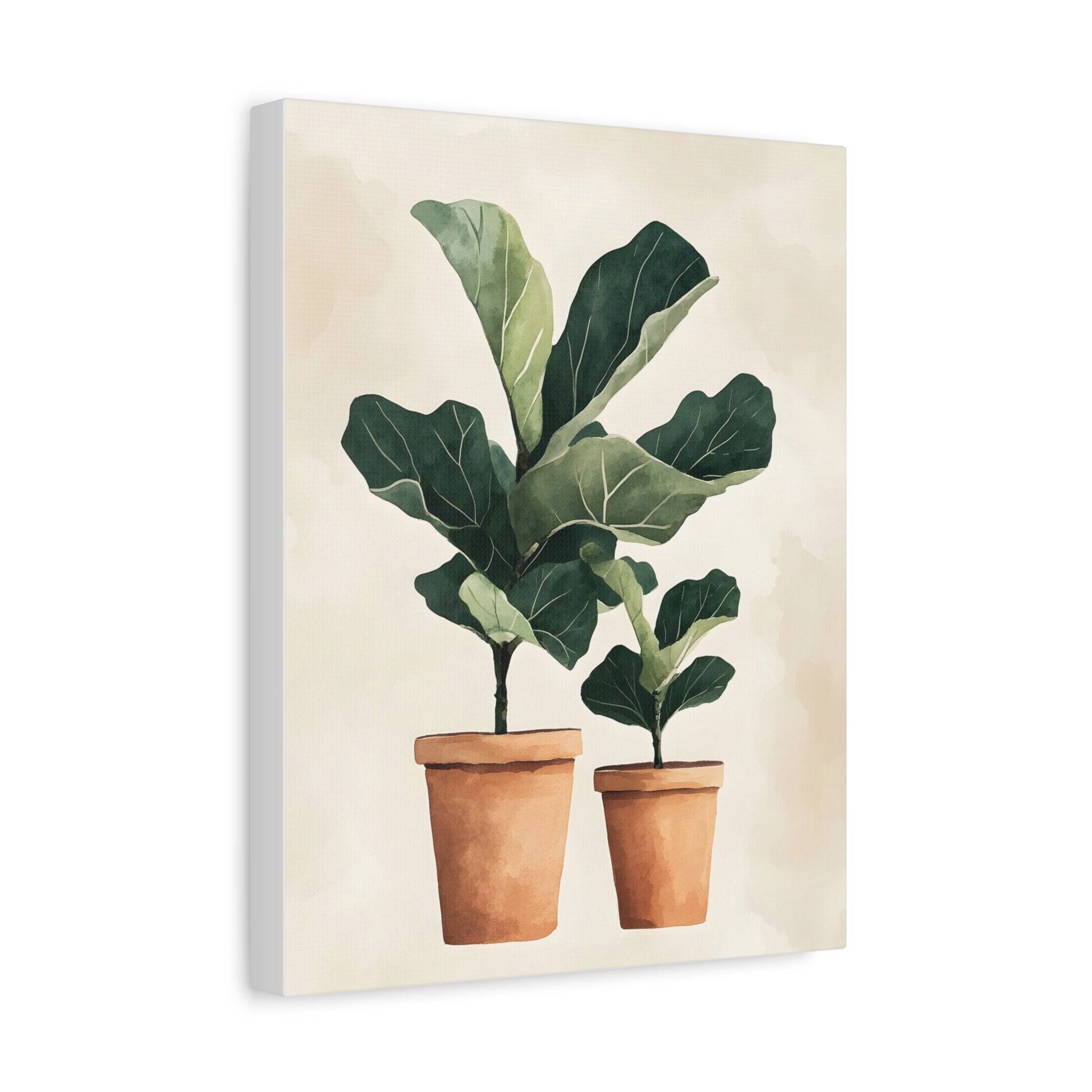 Botanical Wall Art Print, Fiddle Leaf Fig Canvas