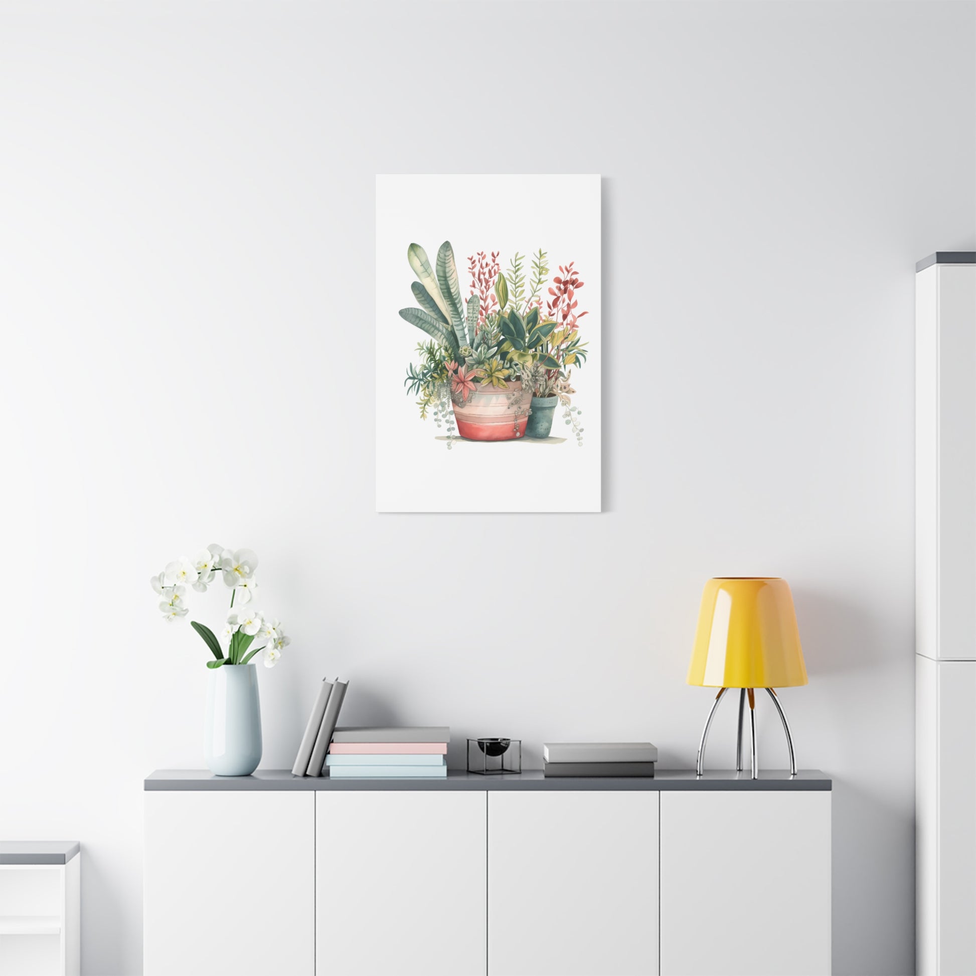 Blooming Botanicals — Watercolor Potted Plant Wall Art