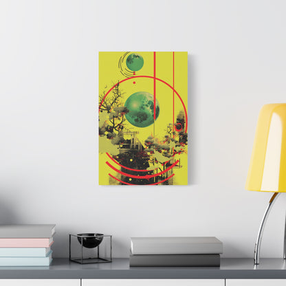 Abstract Wall Art Print, Colorful Canvas Decor