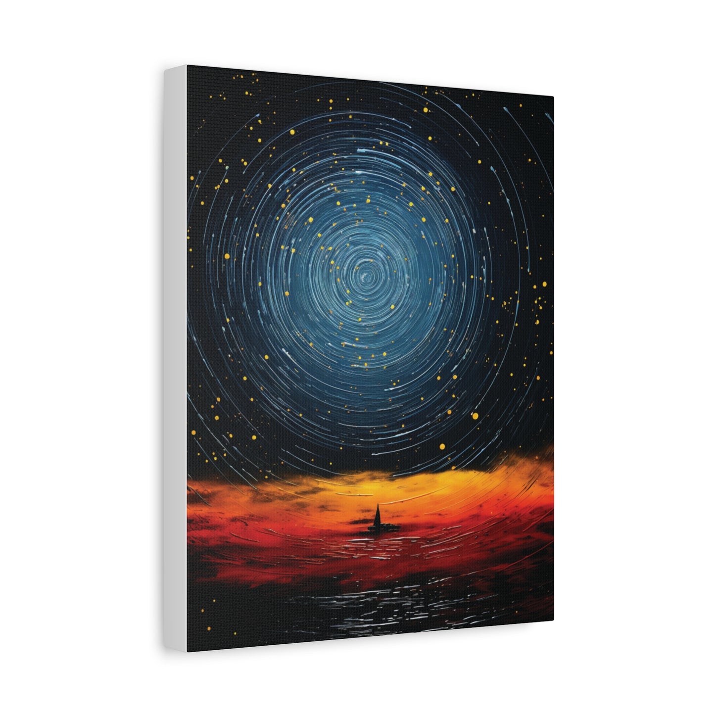 Sailing Through the Stars” — Abstract Night Sky Art