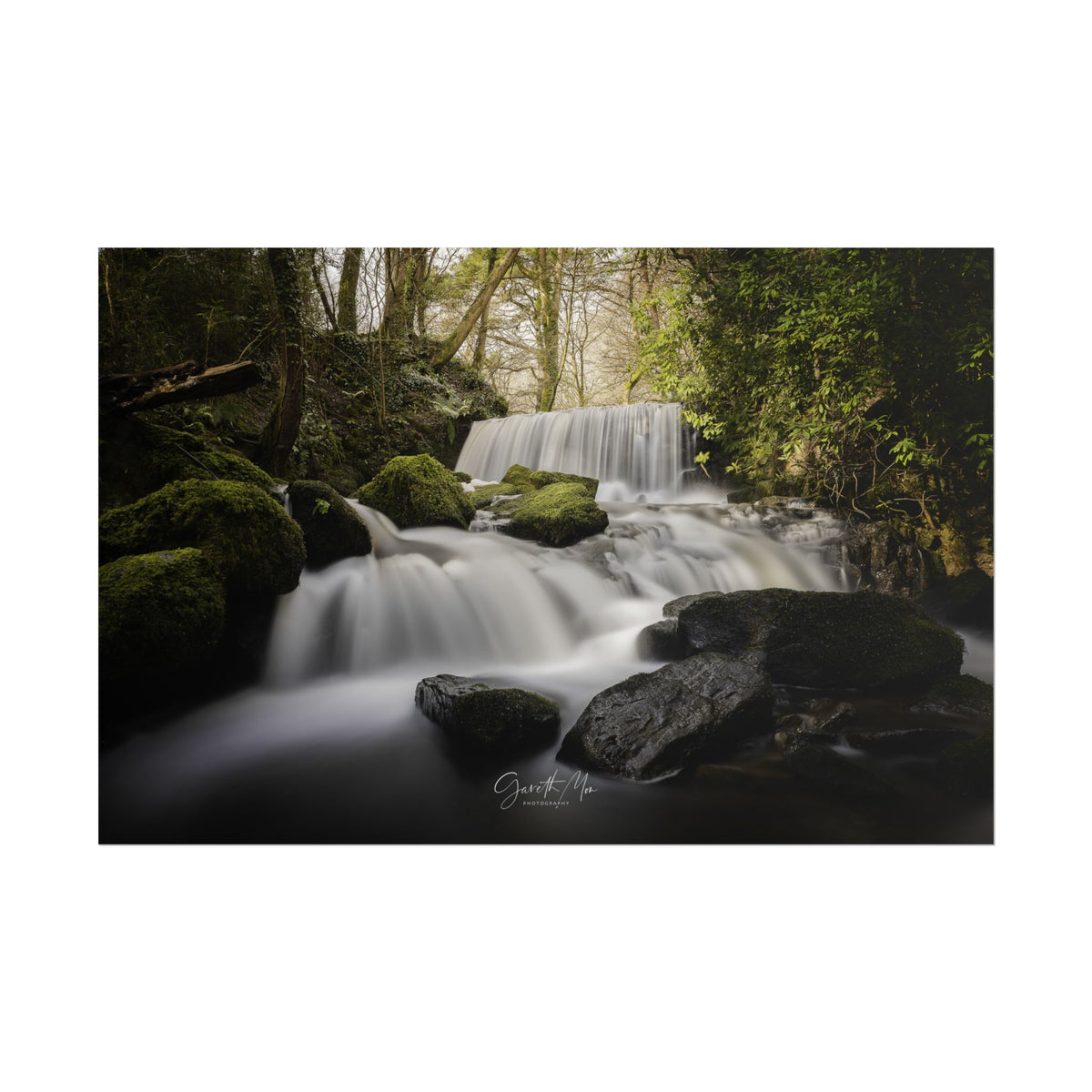 Pwllfanogl Waterfall Fine Art Print | By Photographer Gareth Mon Jones