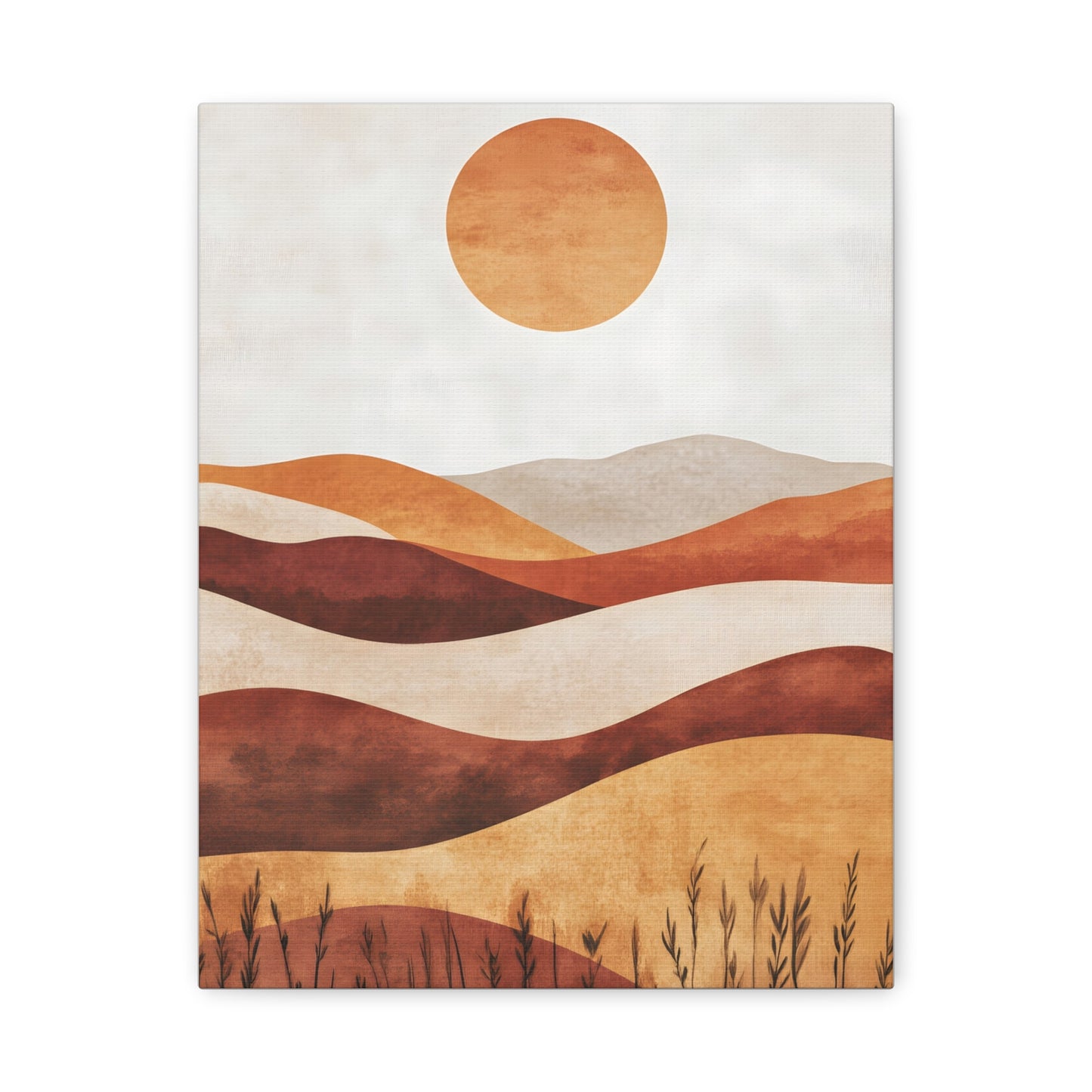 Boho Landscape Canvas Wall Art, Modern Home Decor