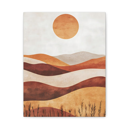 Boho Landscape Canvas Wall Art, Modern Home Decor