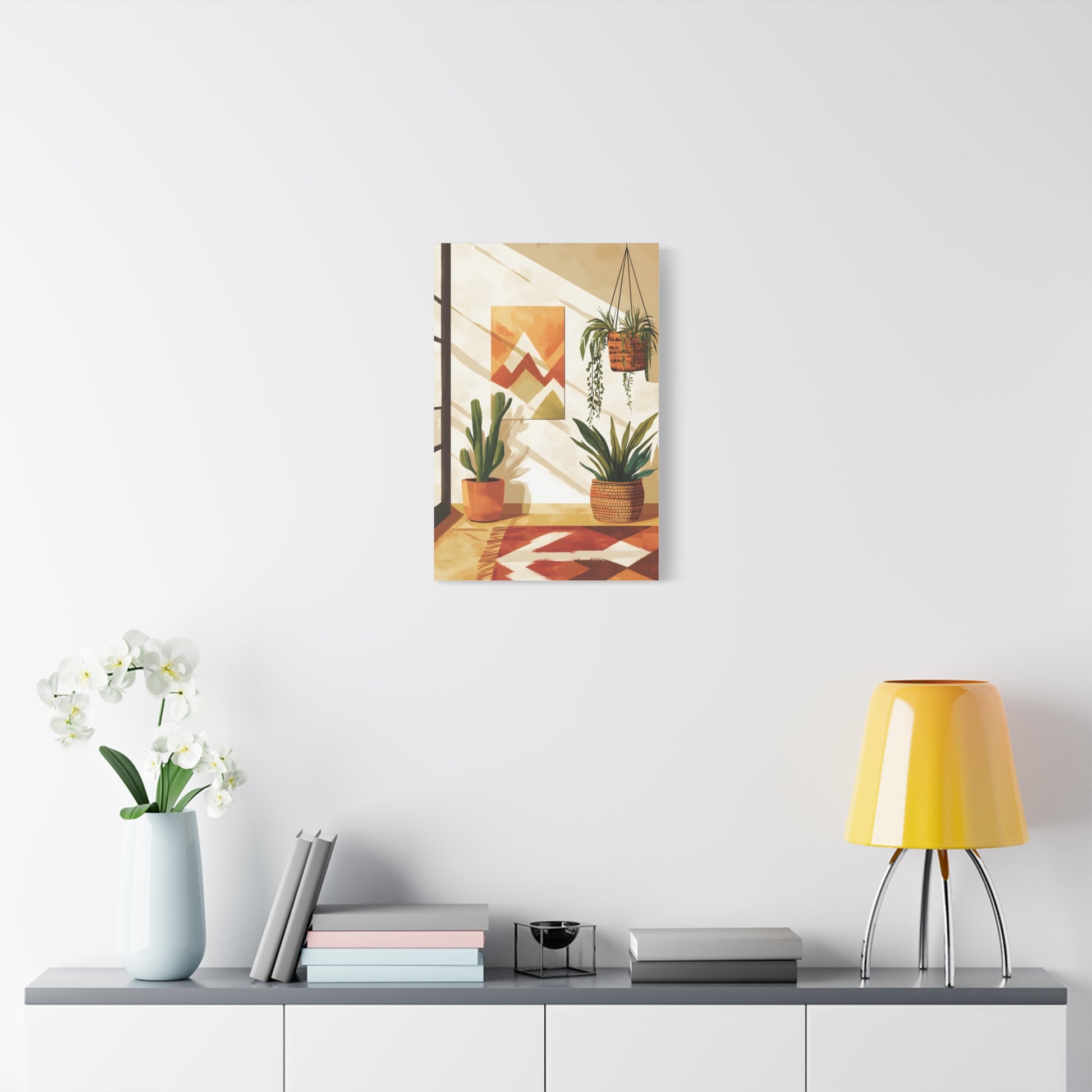 Warm Modern Boho Home Decor Illustration