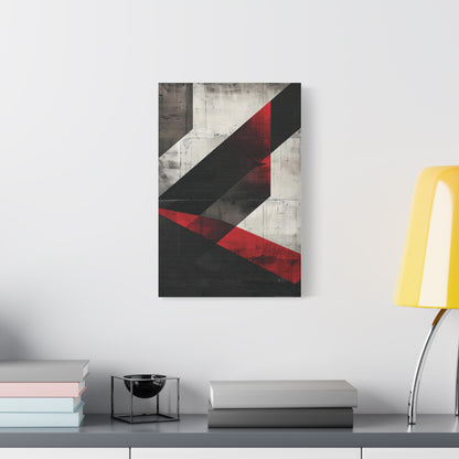 Urban Angles — Modern Black & Red Print