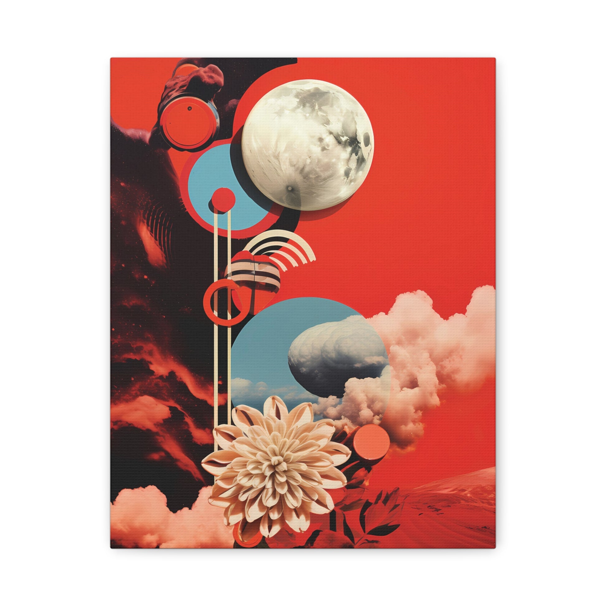 Floral Abstract Wall Art Canvas, Modern Home Decor