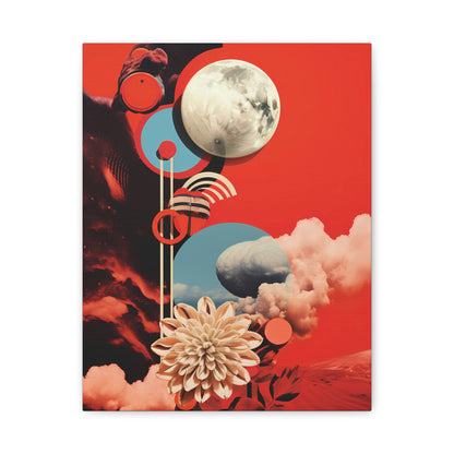 Floral Abstract Wall Art Canvas, Modern Home Decor