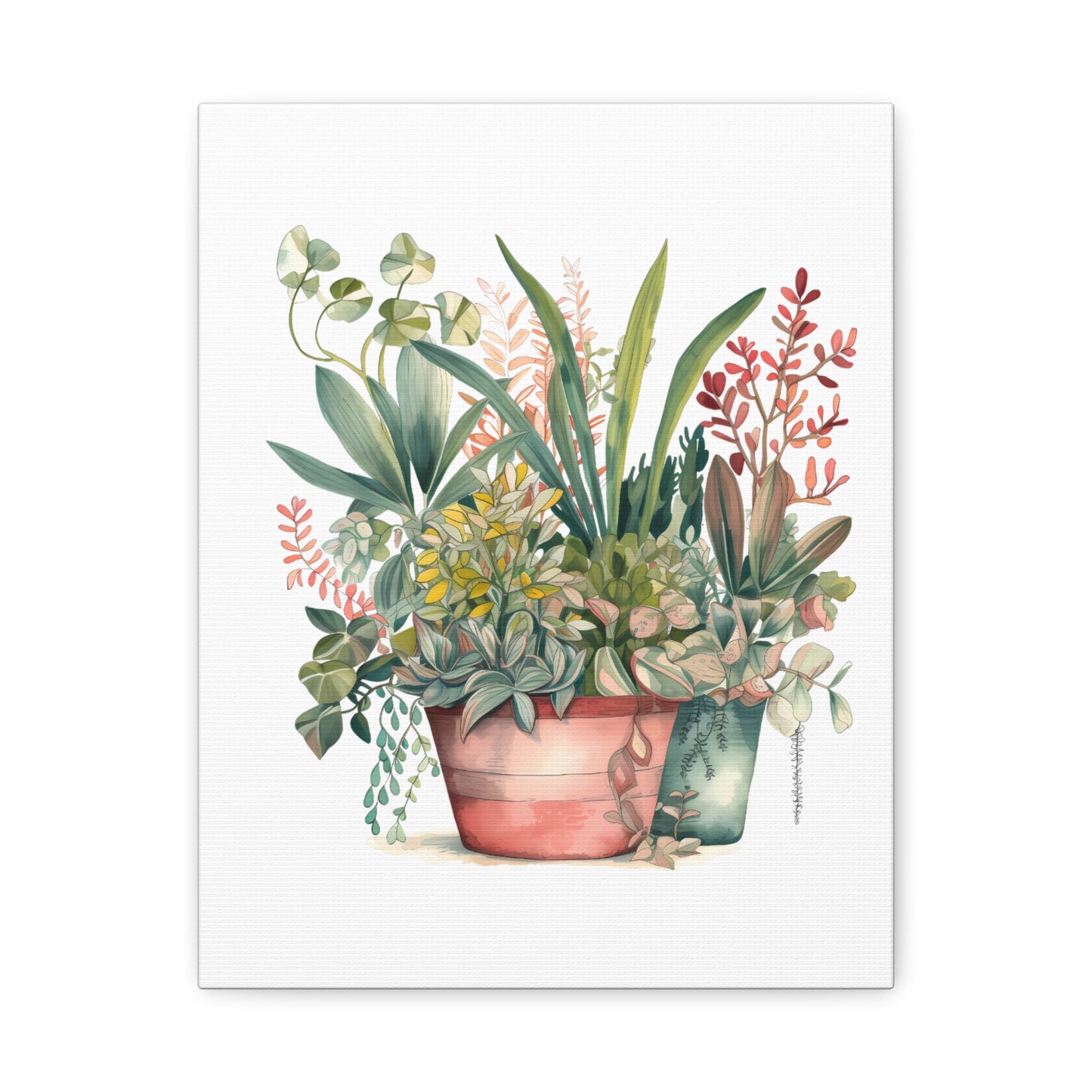 Botanical Canvas Print, Wall Decor, Indoor Plants Art
