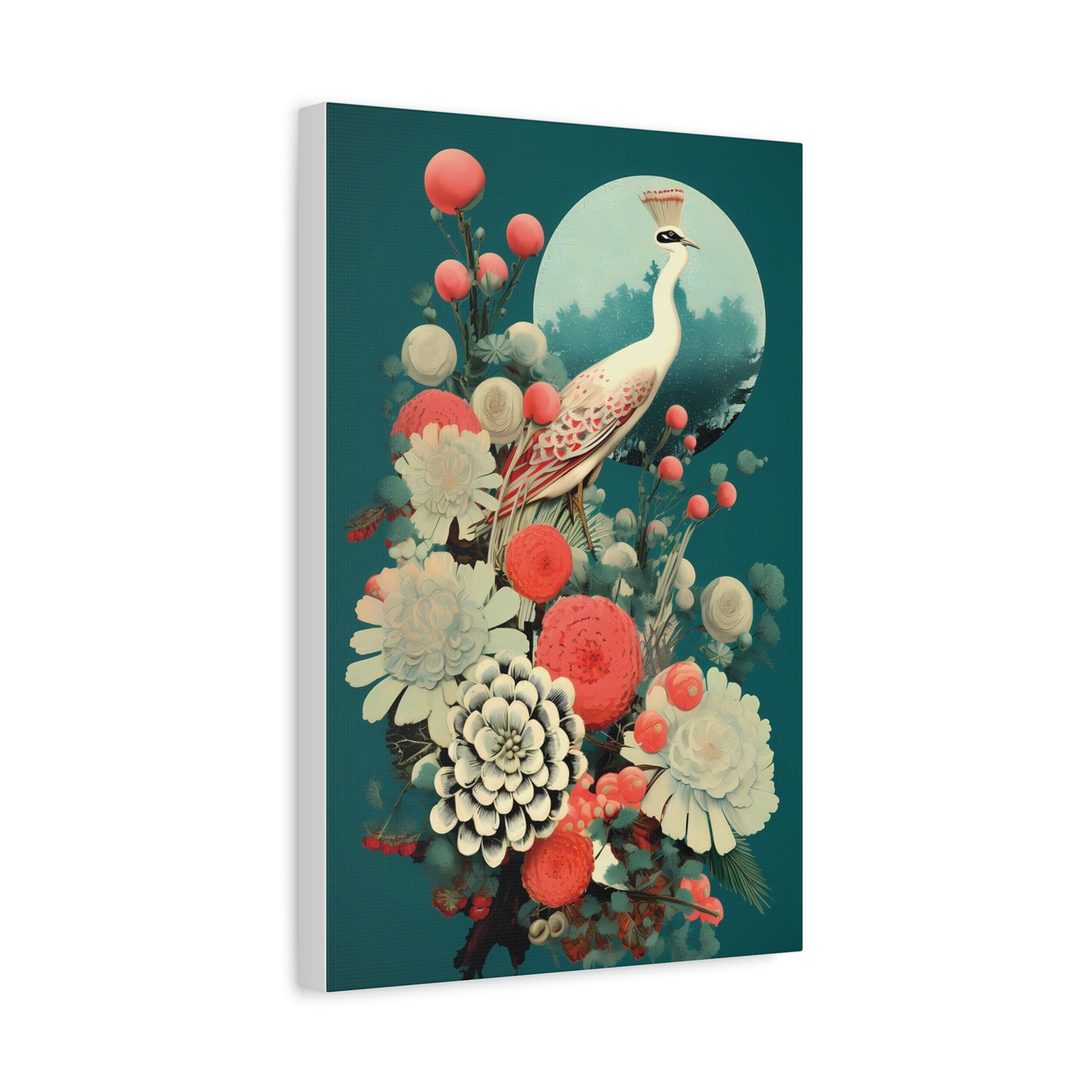 Elegant Peony Art Canvas Print, Wall Decor for Home