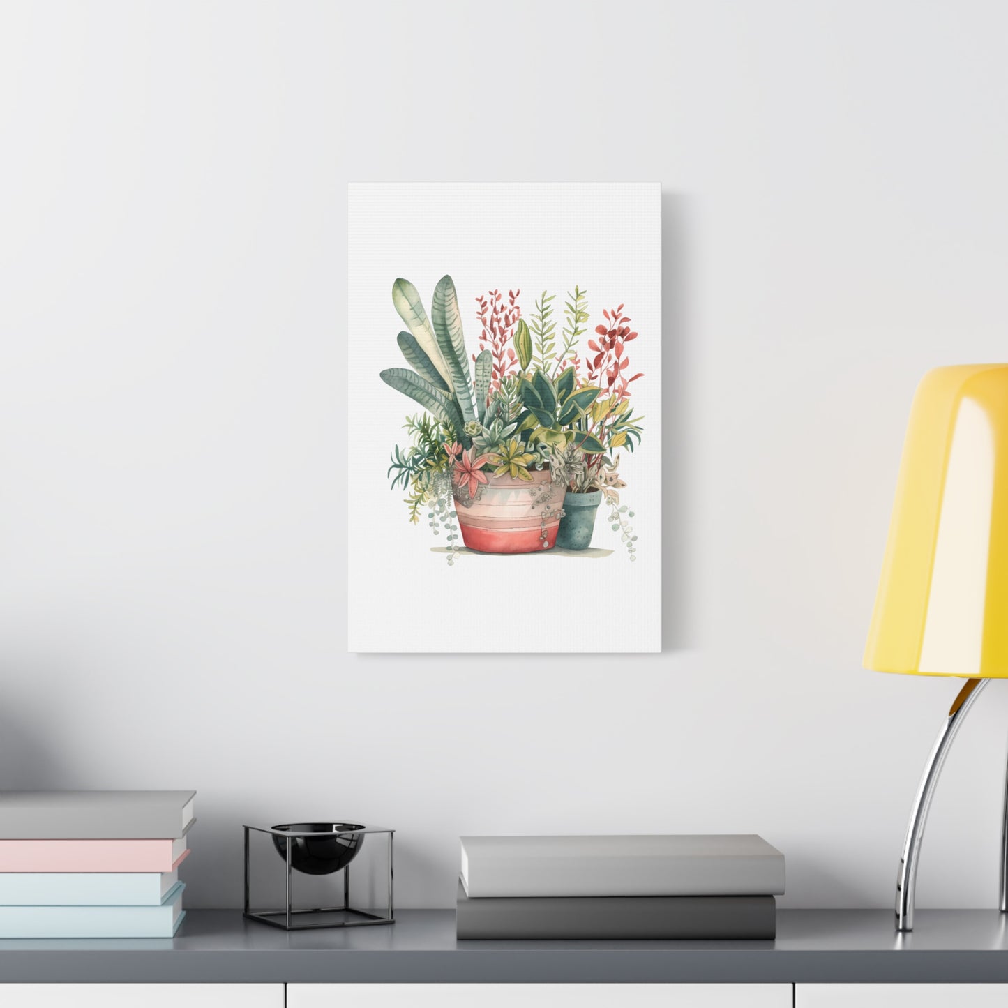 Blooming Botanicals — Watercolor Potted Plant Wall Art
