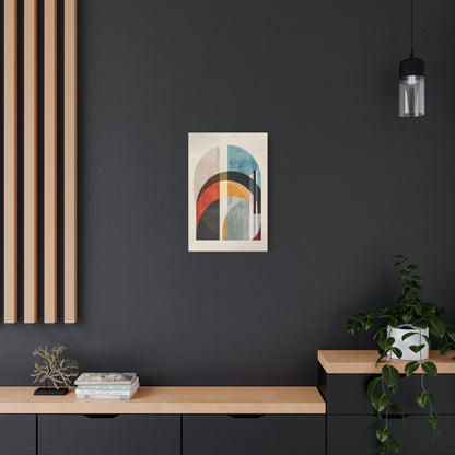 Abstract Archways Canvas Wall Art – Mid-Century Modern Stretched Print