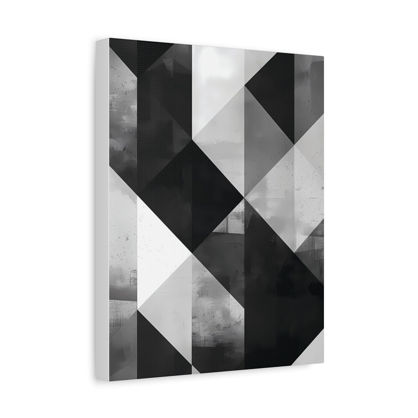 Architectural Balance — Monochrome Abstract Geometric Print
