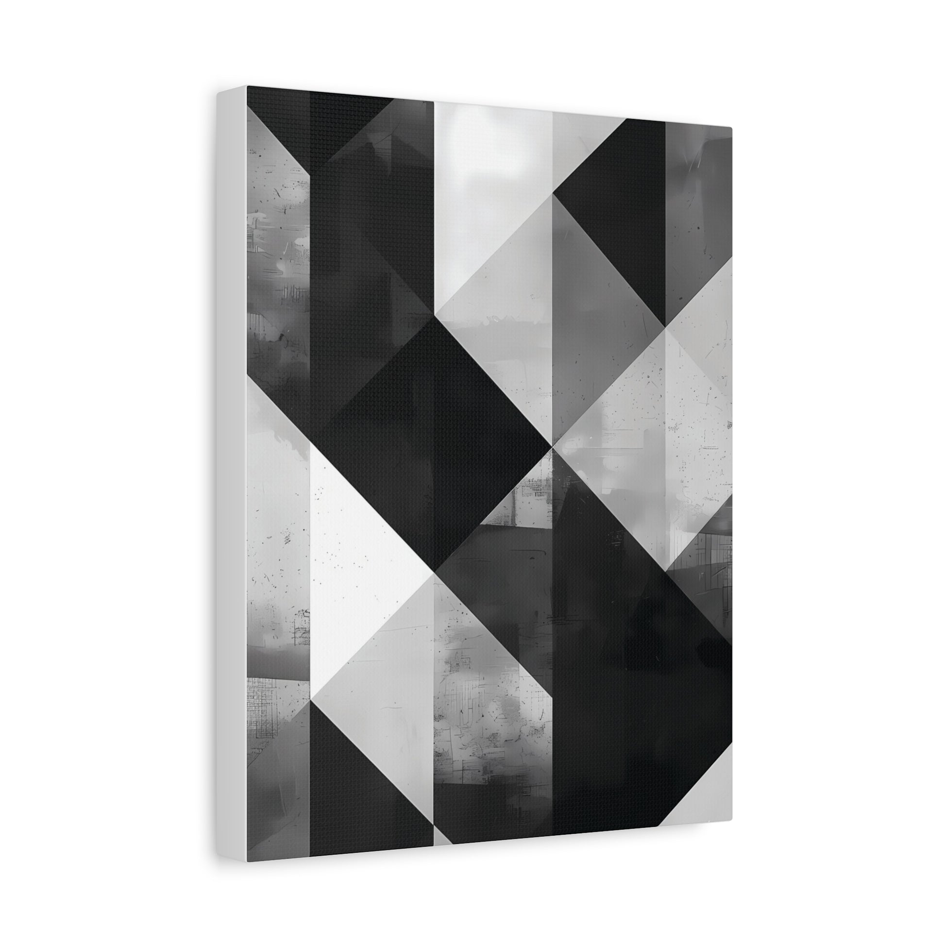 Architectural Balance — Monochrome Abstract Geometric Print