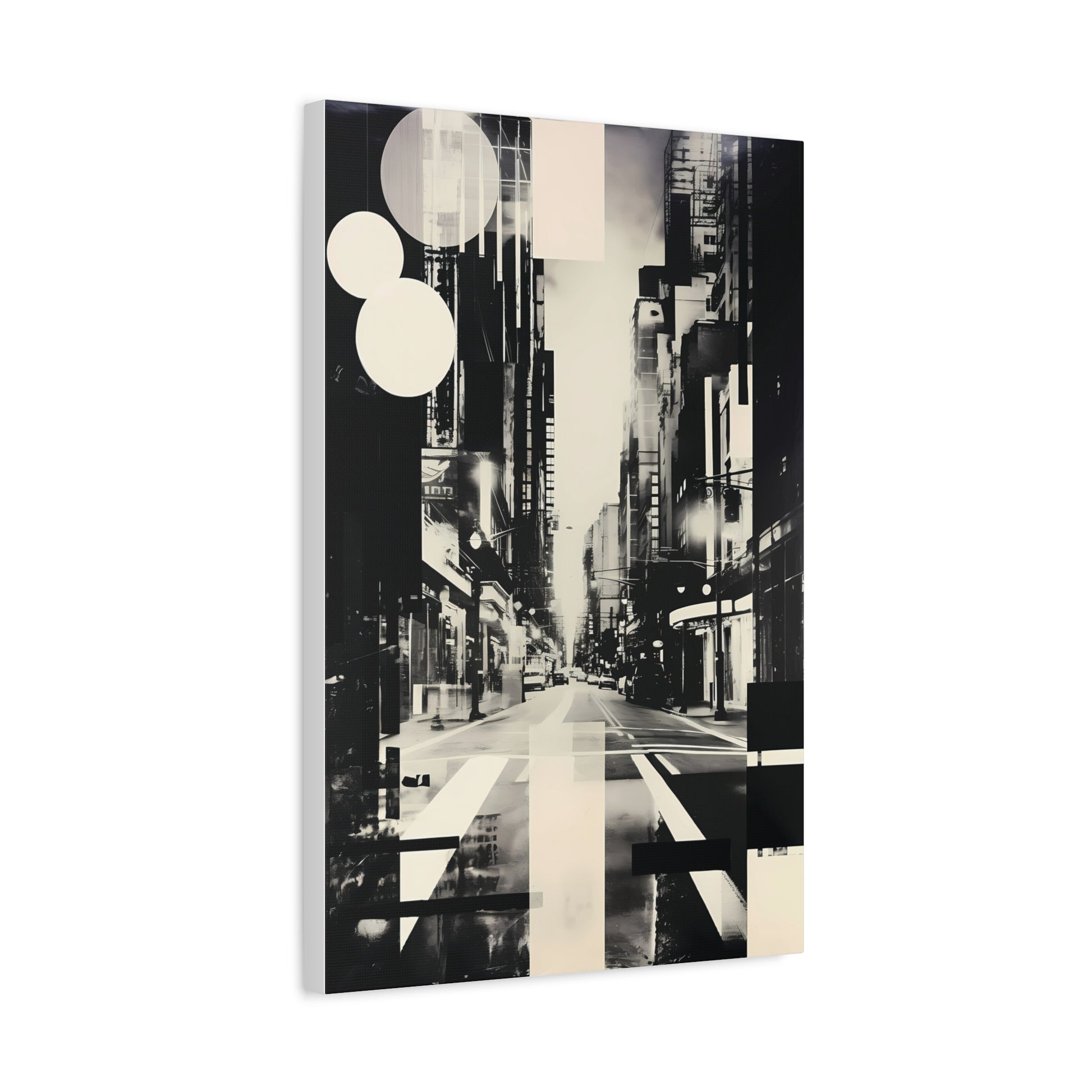 Urban Abstract Wall Art Canvas Print, Modern Home Decor