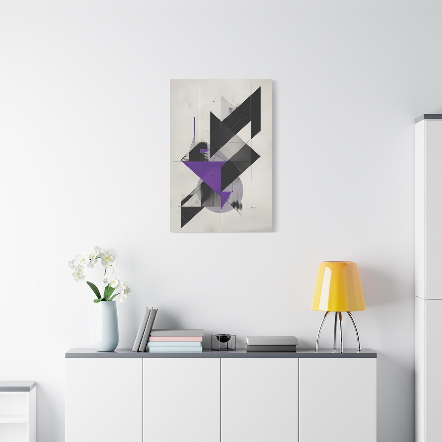Precision Lines — Sleek Geometric Abstract Poster