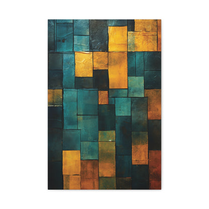 Colorful Abstract Canvas Art Print, Modern Home Decor