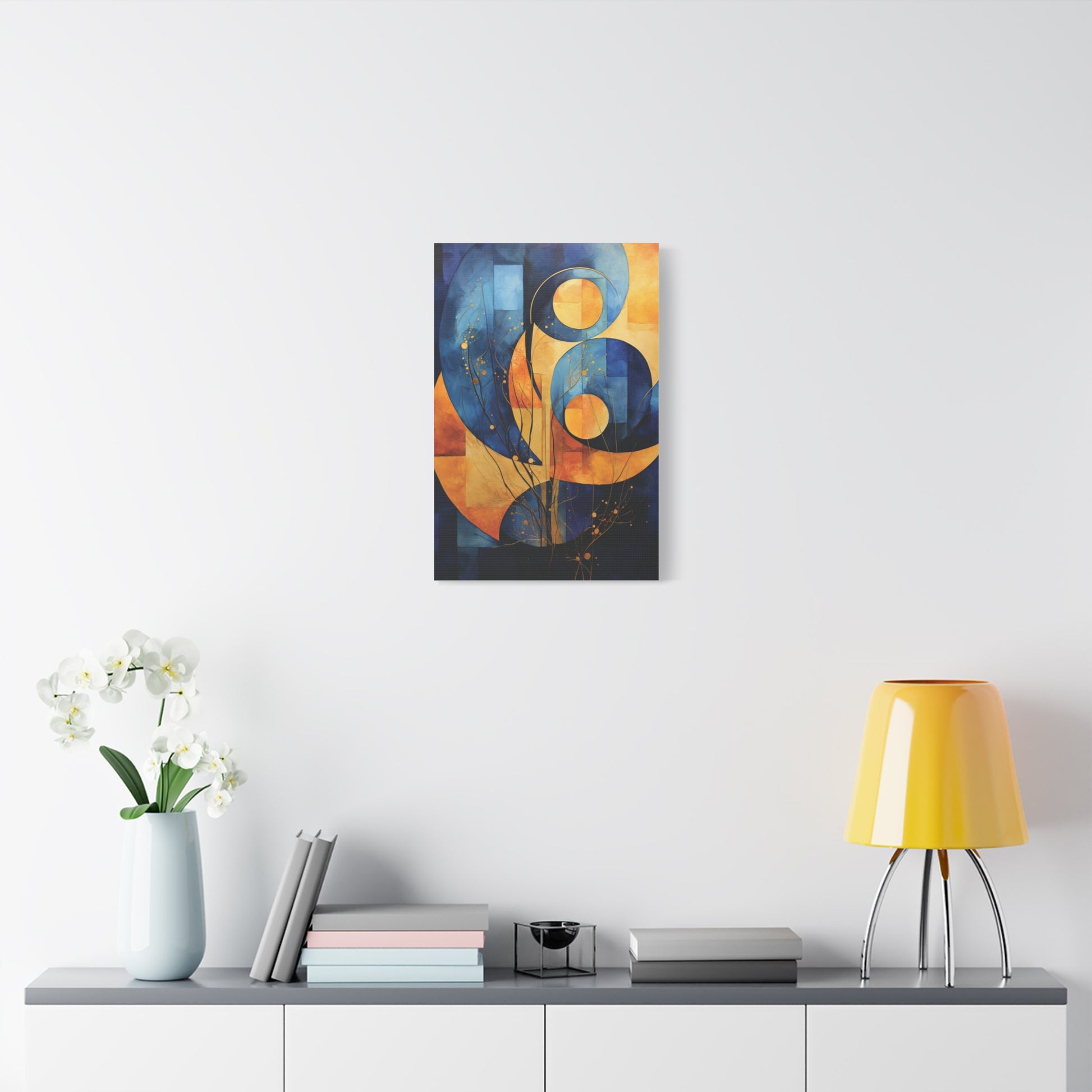 Abstract Geometric Canvas Art, Modern Wall Decor,