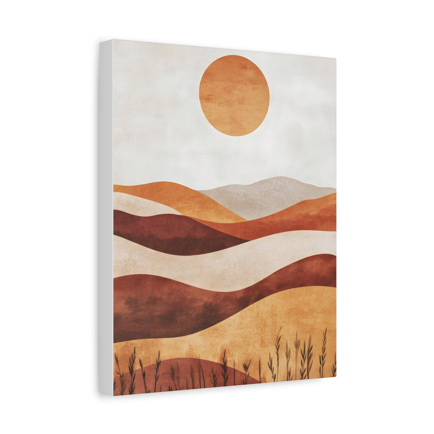 Boho Landscape Canvas Wall Art, Modern Home Decor