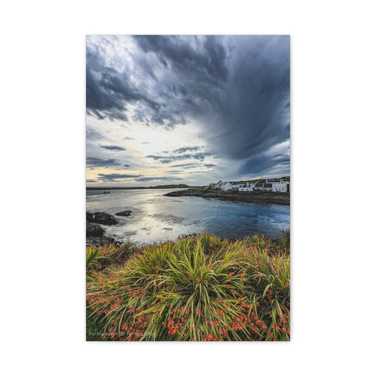 Portnahaven Canvas Print – Scottish Coastal Wall Art by Photographer Fergus King