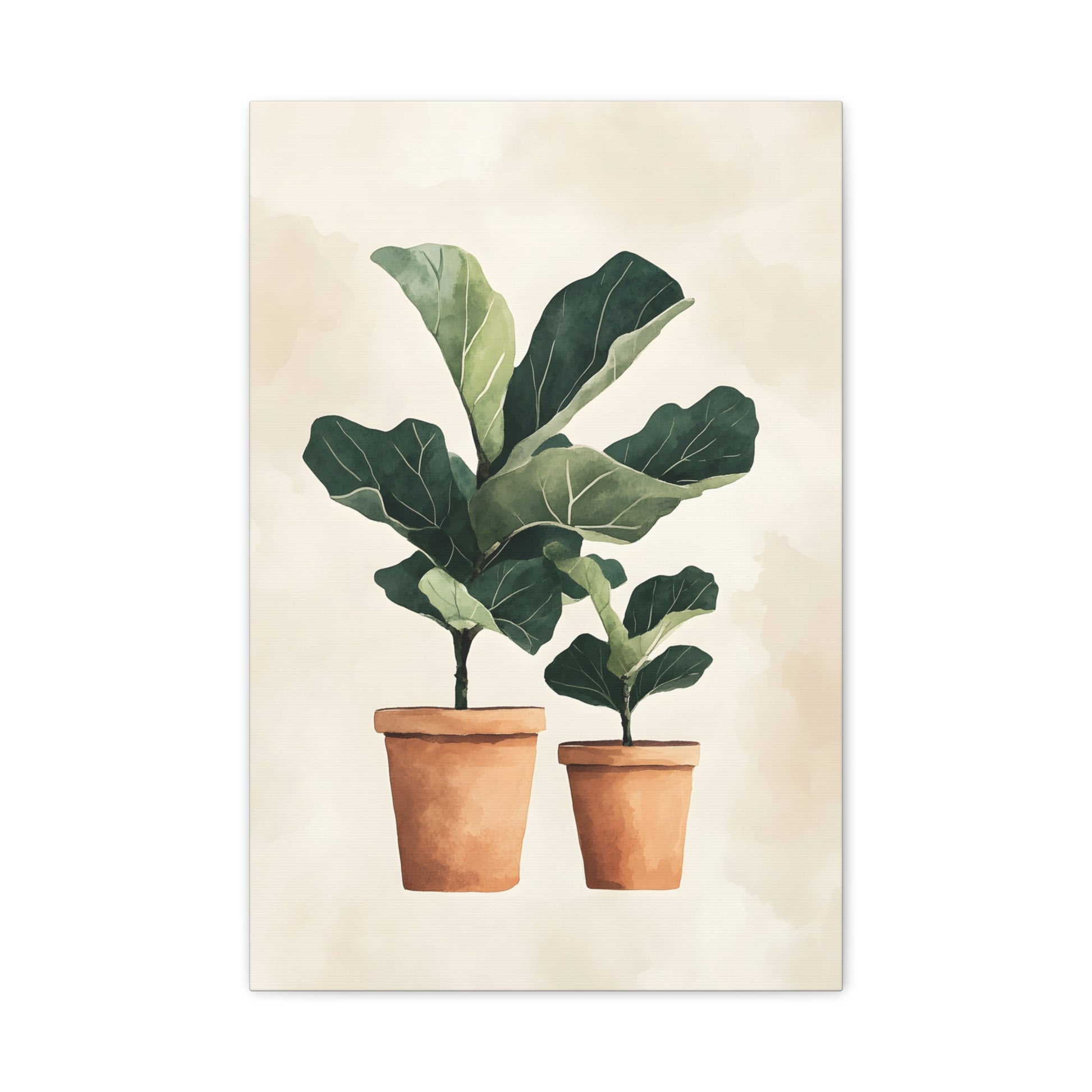 Botanical Wall Art Print, Fiddle Leaf Fig Canvas