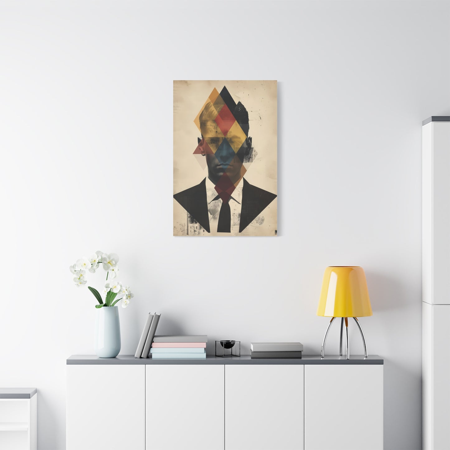Abstract Portrait Canvas Art, Modern Wall Decor