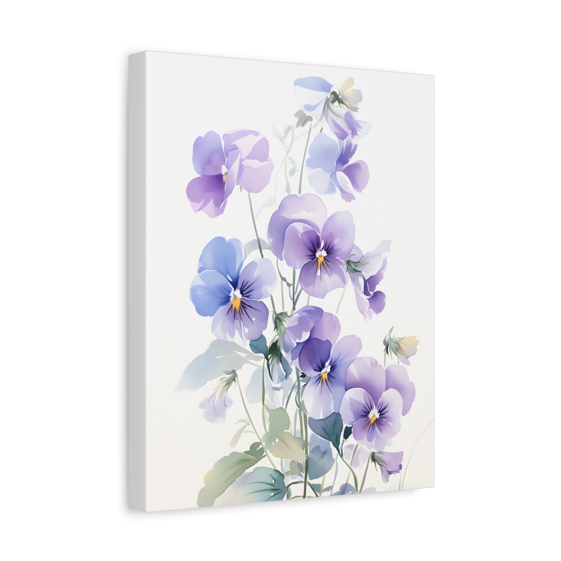 Delicate Spring Floral Art Print, Pastel Flower Wall Decor