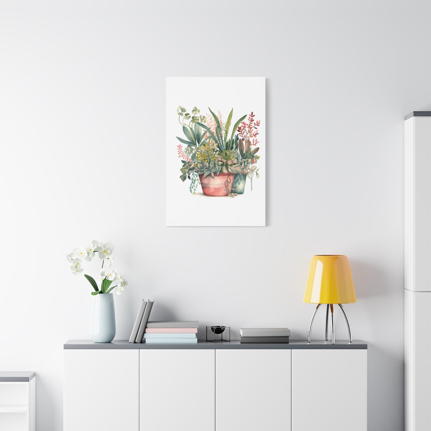 Botanical Canvas Print, Wall Decor, Indoor Plants Art