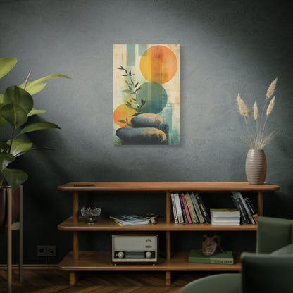 Zen Stone Abstract Matte Canvas Print — Stretched Wall Art