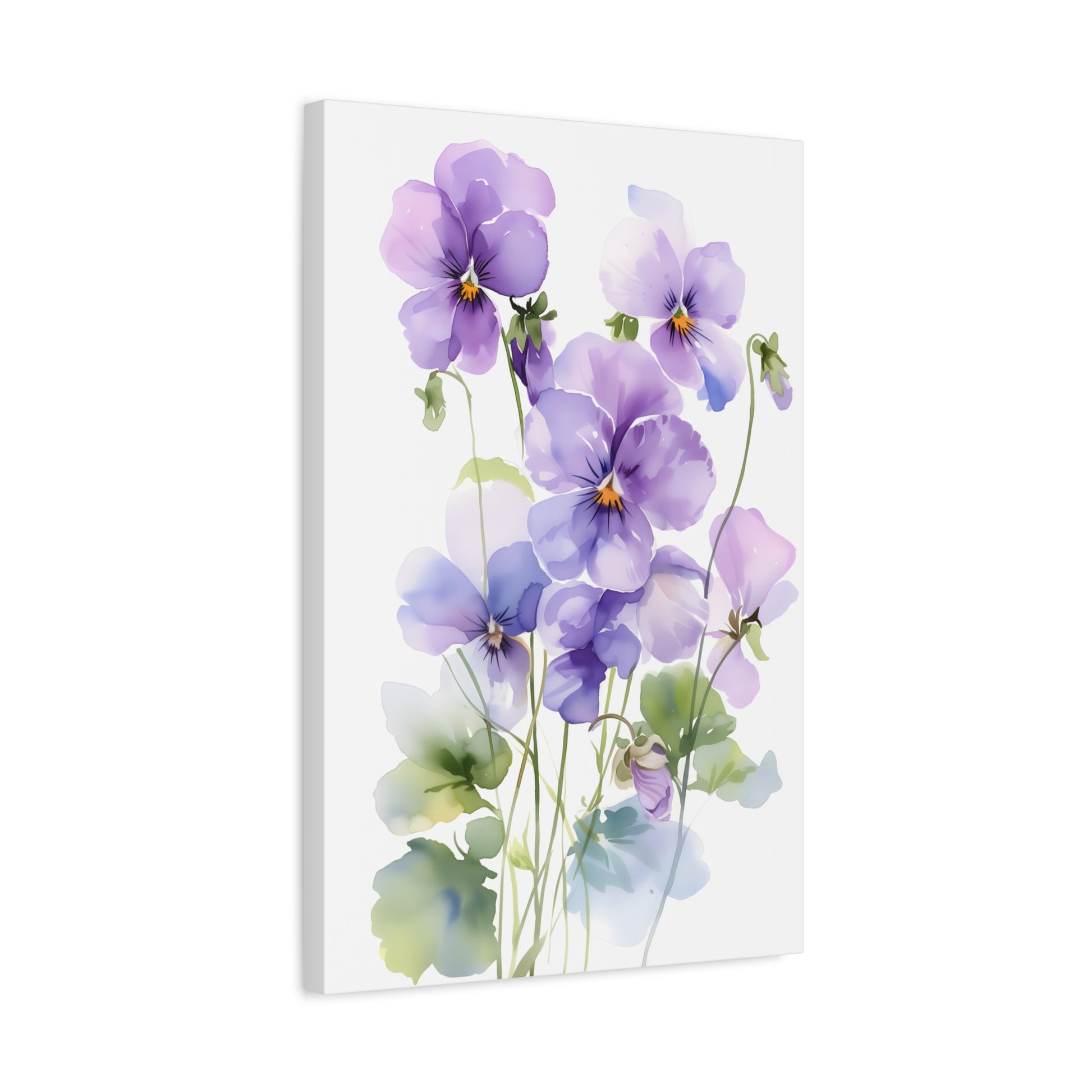 Elegant Pansy Flower Art Print, Home Decor