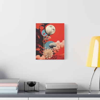 Floral Abstract Wall Art Canvas, Modern Home Decor