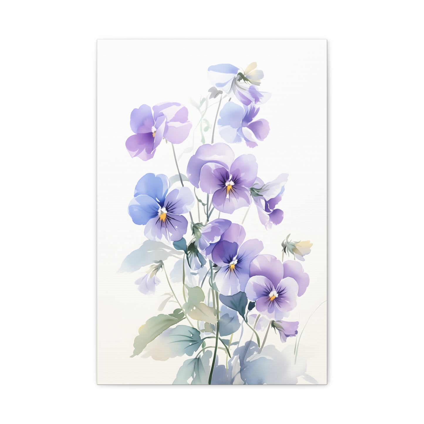 Delicate Spring Floral Art Print, Pastel Flower Wall Decor
