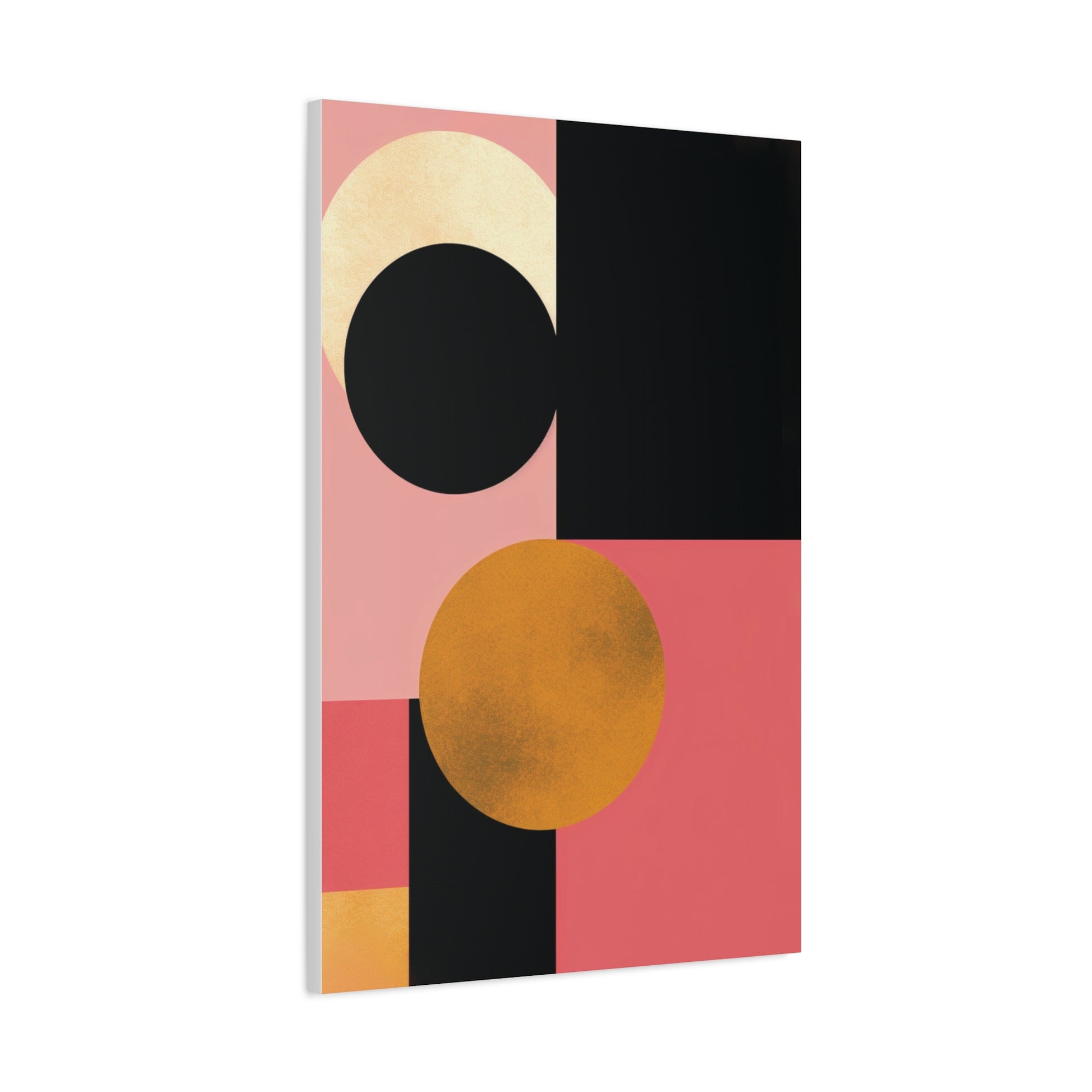 Golden Balance — Geometric Modern Wall Art