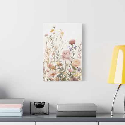 Floral Canvas Wall Art, Home Decor, Rustic Art