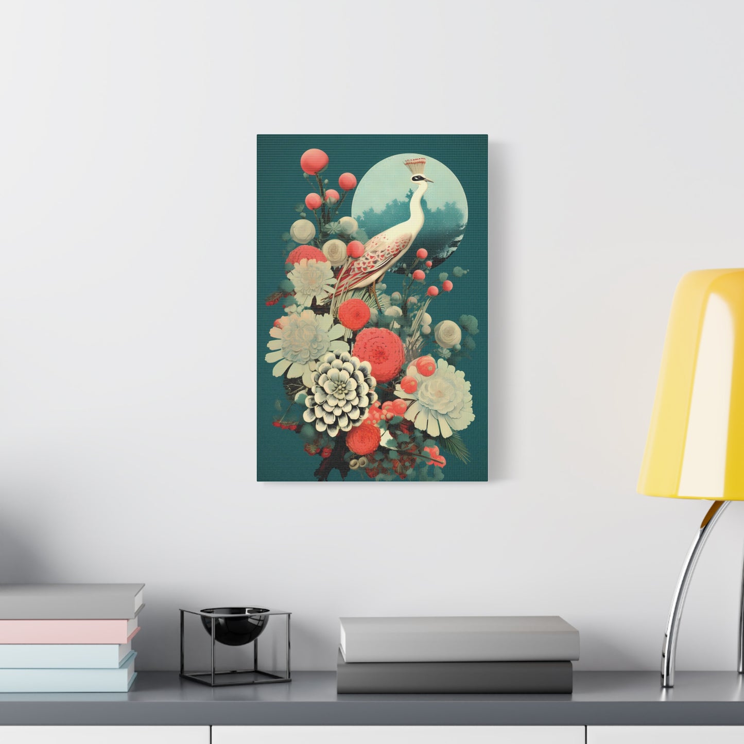 Elegant Peony Art Canvas Print, Wall Decor for Home