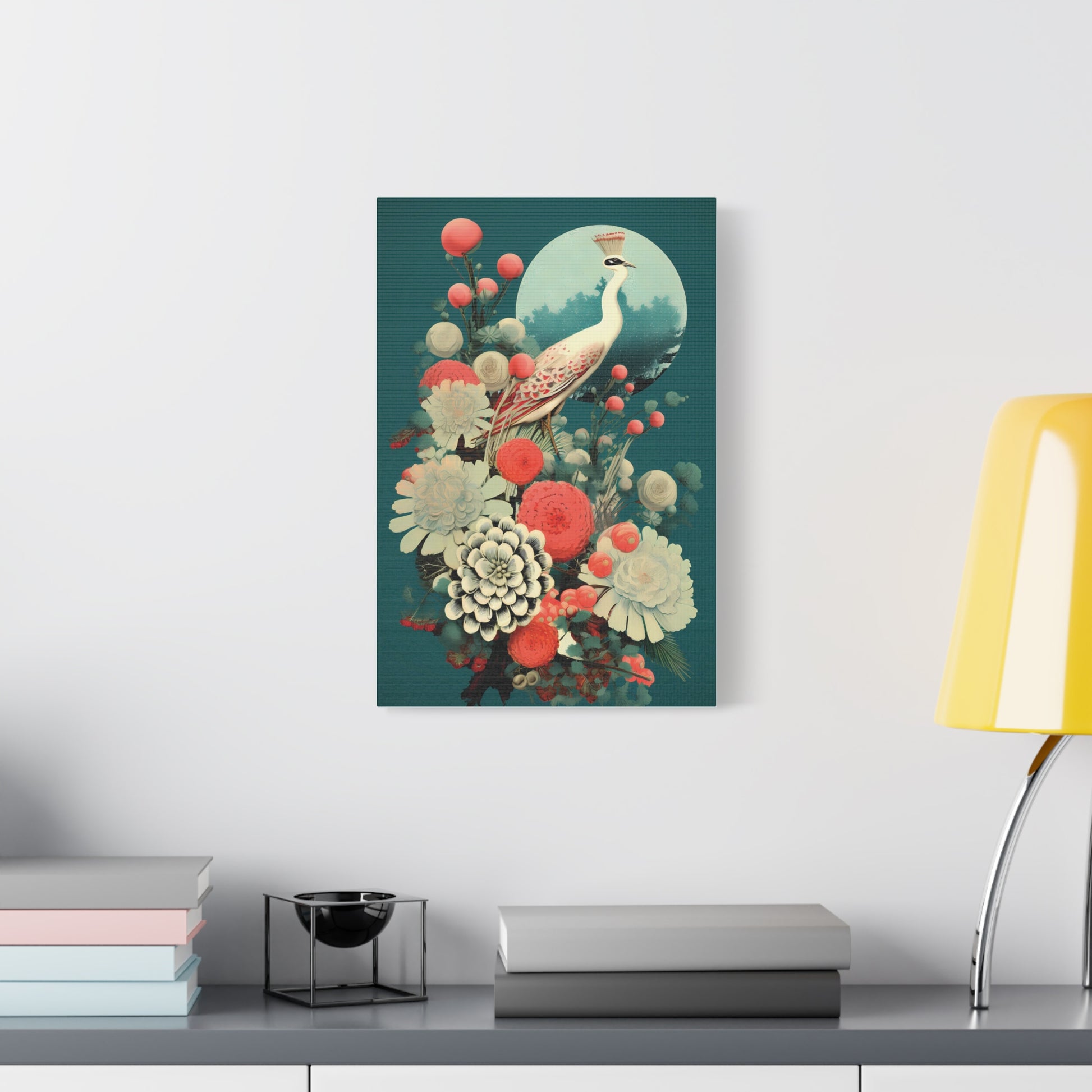 Elegant Peony Art Canvas Print, Wall Decor for Home